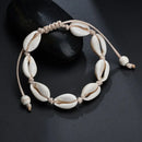 Bracelete Boêmio com Conchas Naturais